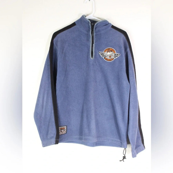 Harley Davidson-Looney Tunes Taz Tazmanian Devil Fleece Pullover - Large - Picture 1 of 11